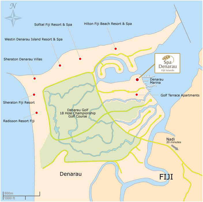 Denarau Map